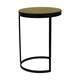 Table round metal  mdf 38x38x52cm  FSC 100% - Black