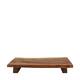 Plate rectangular acacia wood on feet 36x21x5cm FSC 100% - Natural