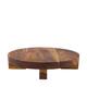 Plate round acacia wood on feet 28x28x6cm FSC 100% - Natural