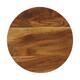 Plate round acacia wood on feet 28x28x6cm FSC 100% - Natural