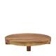 Plate round acacia wood on feet 38x38x6cm FSC 100% - Natural