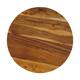 Plate round acacia wood on feet 38x38x6cm FSC 100% - Natural