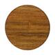 Coaster round acacia wood 10x10x4cm 4pc FSC 100% - Natural