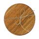 Coaster round acacia wood 10x10x4cm 4pc FSC 100% - Natural