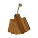Plate rectangular acacia wood 14x10x4cm 4pc FSC 100% - Natural