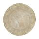 Planter round pine wood with plastic 33x33x12cm FSC 100% - Natural