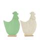 Figurine chicken felt mdf 26x6x39cm C2 FSC 100% - Green