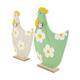 Figurine chicken felt mdf 26x6x39cm C2 FSC 100% - Green
