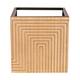 Table square metal / mdf 37x37x37cm S/2 FSC Mix 100%