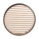 Frame round stripes metal mdf 58x58x9cm FSC Mix 100% - Natural