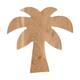 Tray palm tree acacia wood 28x28x1.5cm FSC 100% - Natural