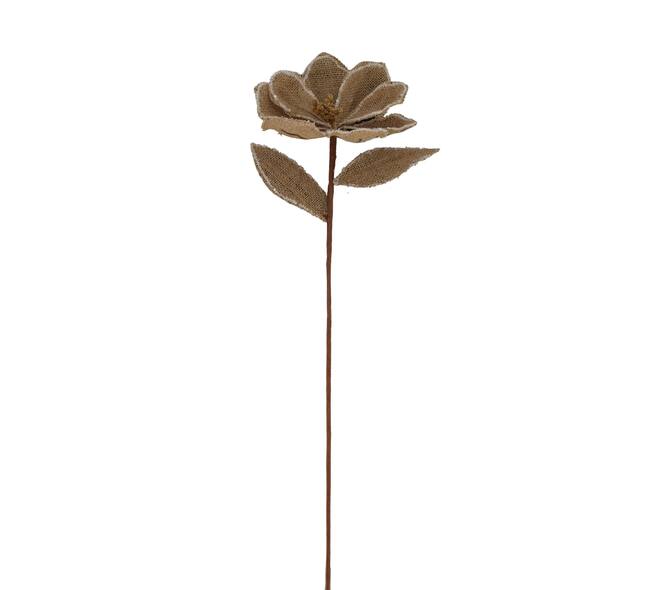 Flower magnolia jute 76x10x10cm - Natural