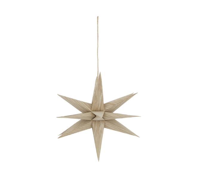 Hanger star paper 30x30x30cm - Cream