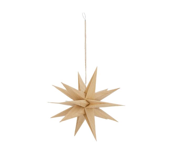 Hanger star paper 30x30x30cm - Natural
