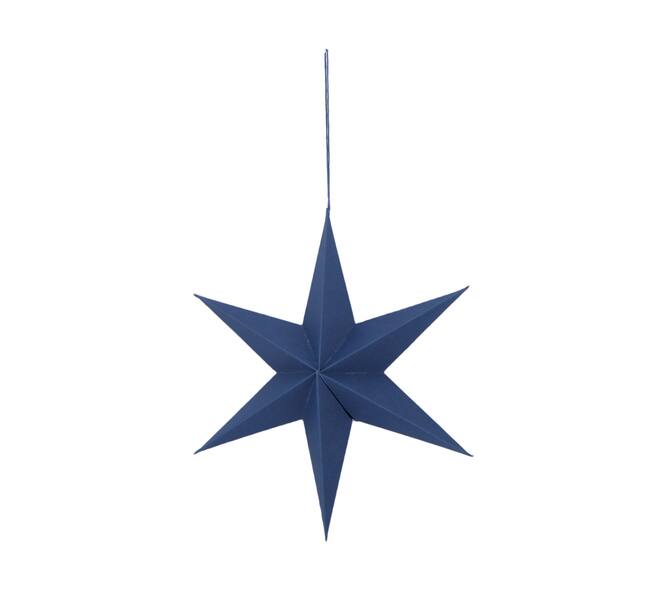 Hanger star paper 28x28x7cm - Blue