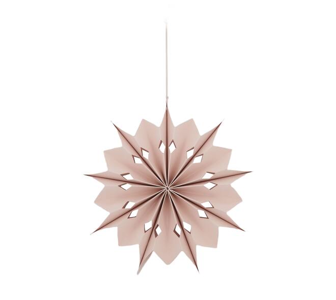 Hanger star paper 29.5x29.5x6.5cm - Pink