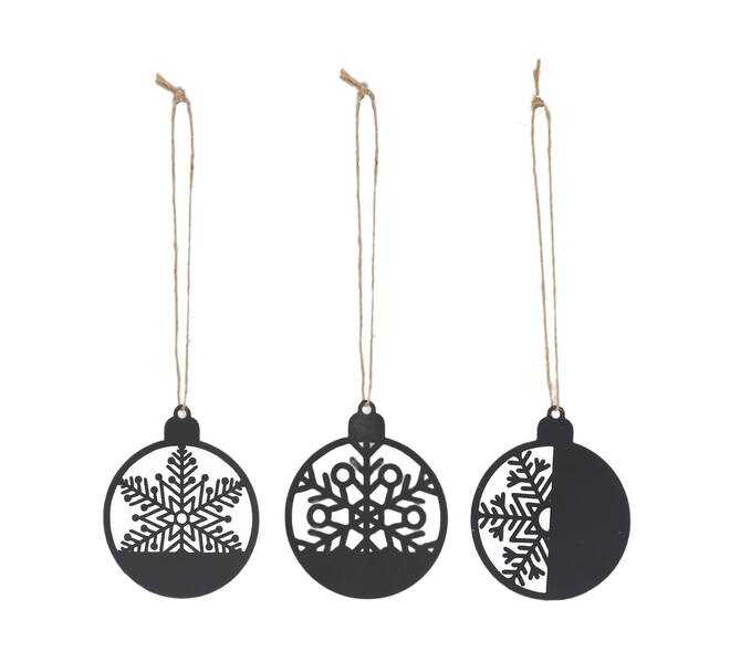 Hanger snowflake metal 9x0.1x11cm A/3