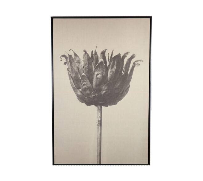 Wall art flower linen 78x3.5x118cm