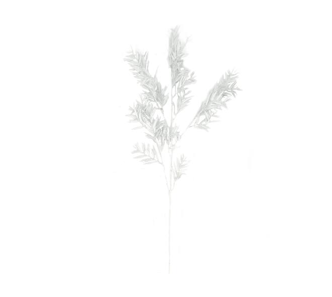 Branch bamboo leaves artificial 77x28x4cm - Silver