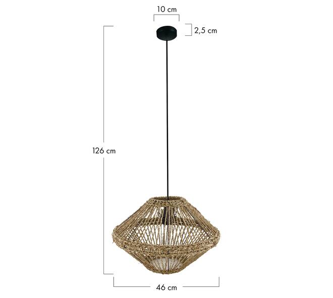 Suspension Xavier - Papier - 46x46x26cm - Beige