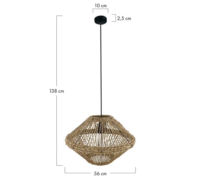 Ceiling light paper rope 56x56x38cm