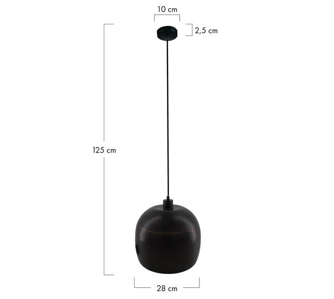 Ceiling light metal 28x28x25cm