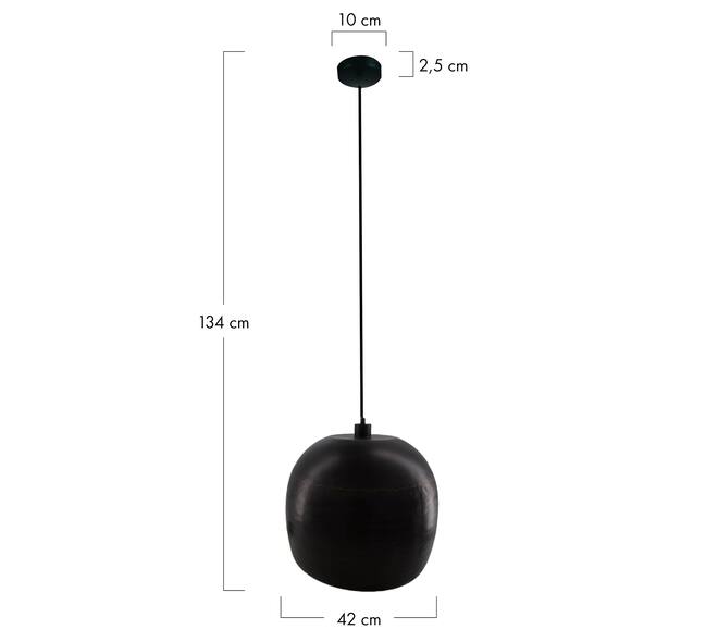 Ceiling light metal 42x42x34cm