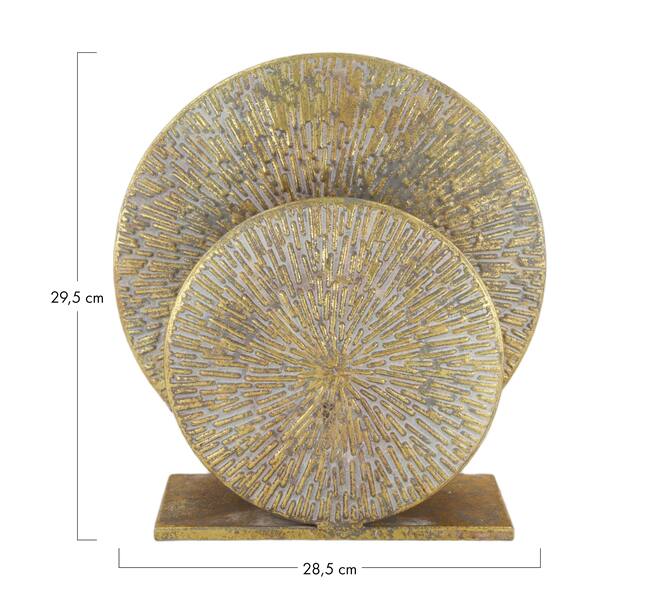 Table lamp metal 28.5x8.5x29.5cm - Gold