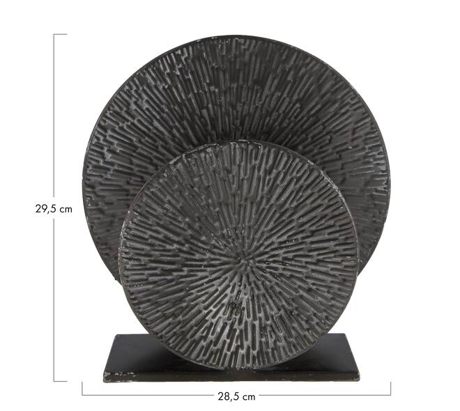 Table lamp metal 28.5x8.5x29.5cm - Black