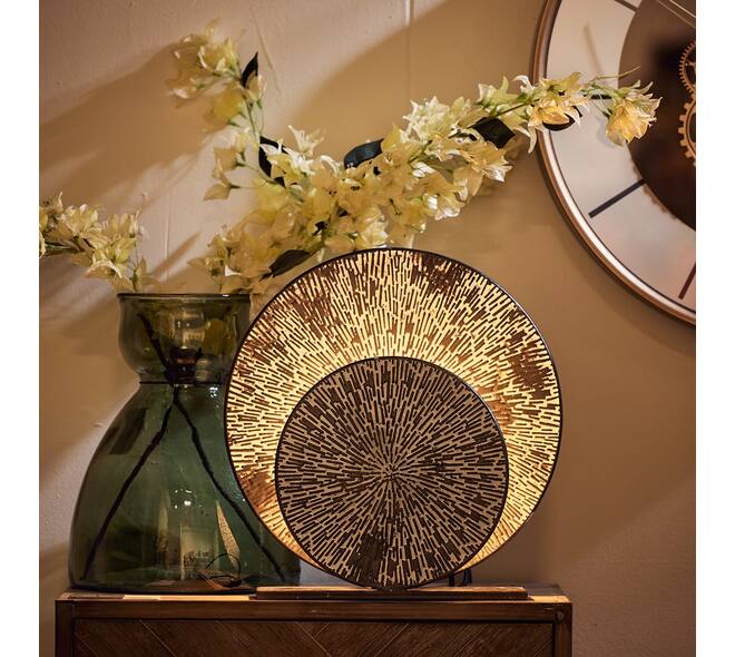 Table lamp metal 37x8x39cm - Goud