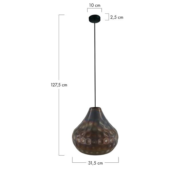 Ceiling light metal 31.5x31.5x27.5cm