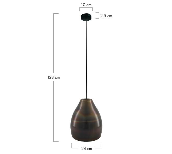Ceiling light metal 24x24x28cm