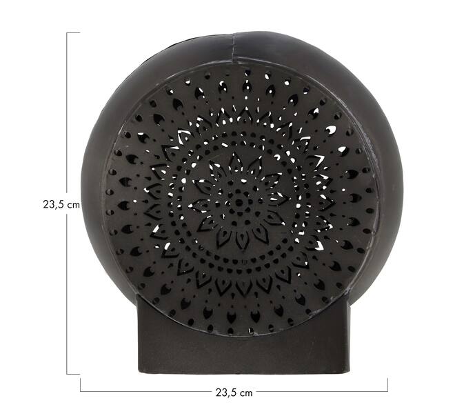 Table lamp metal 23.5x11x23.5cm - Black