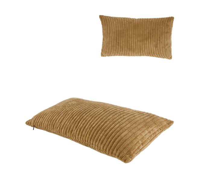 Cushion ribbed polyester 30x50x8cm