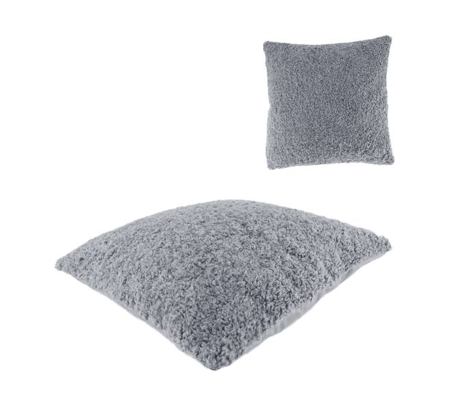 Cushion teddy polyester 45x45x8cm