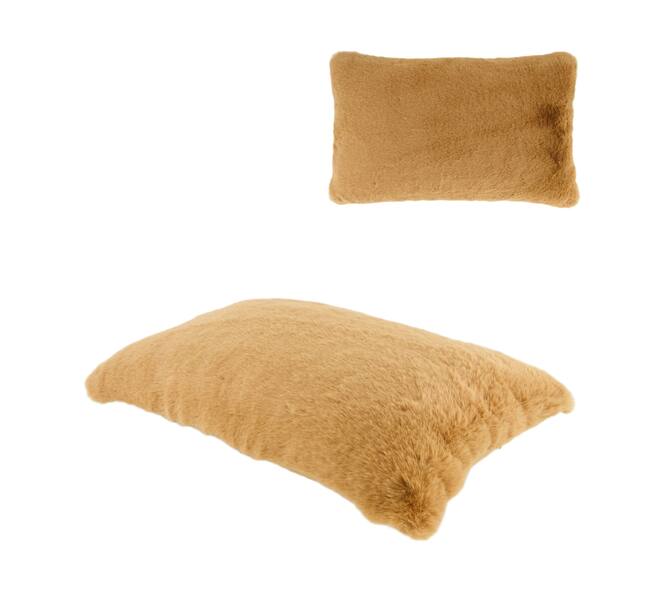 Cushion fur polyester 30x50x8cm