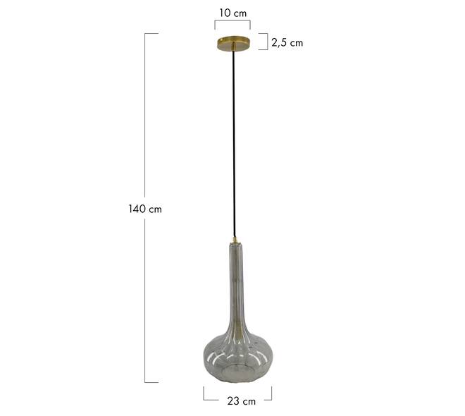 Ceiling light glass 23x23x40cm
