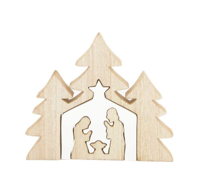 Figurine mdf 24x2x20.5cm - Natural