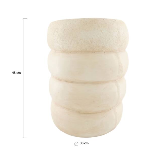 Side table round magnesium 38x38x48cm