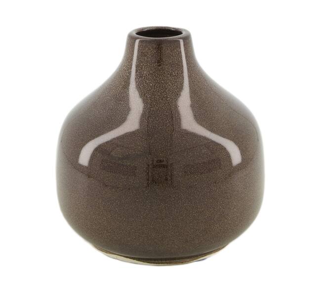 Vase ceramic 17.5x17.5x17.5cm - Brown