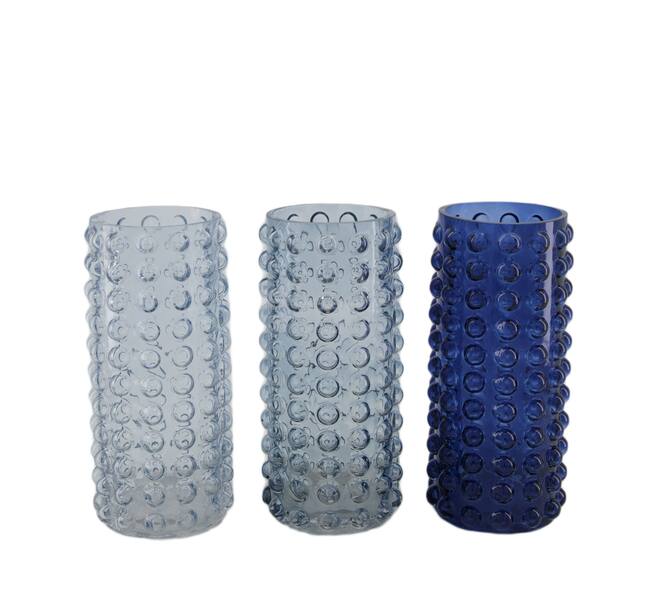 Vase glass 10.7x10.7x22cm C/3