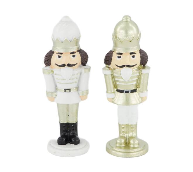 Nutcracker polyresin 4x3x11cm C2 - White