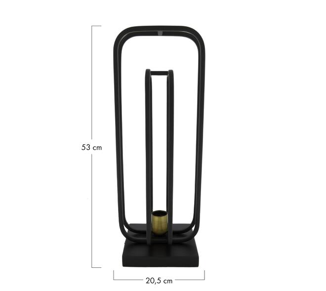 Table lamp metal 20.5x20.5x53cm