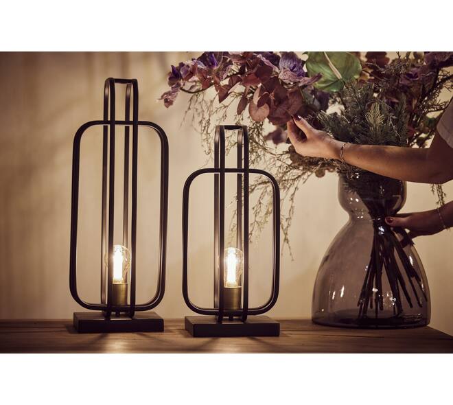 Table lamp metal 20.5x20.5x53cm