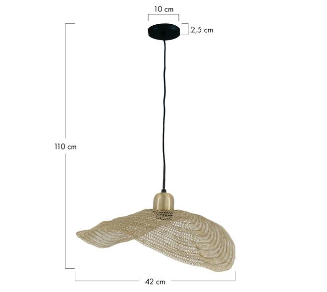 Ceiling light metal 42x42x6cm
