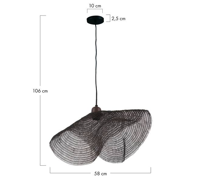 Ceiling light metal 58x58x6cm
