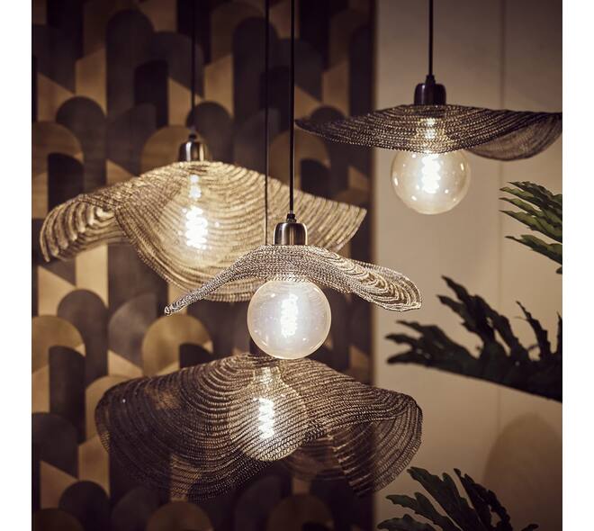 Ceiling light metal 58x58x6cm - Gold