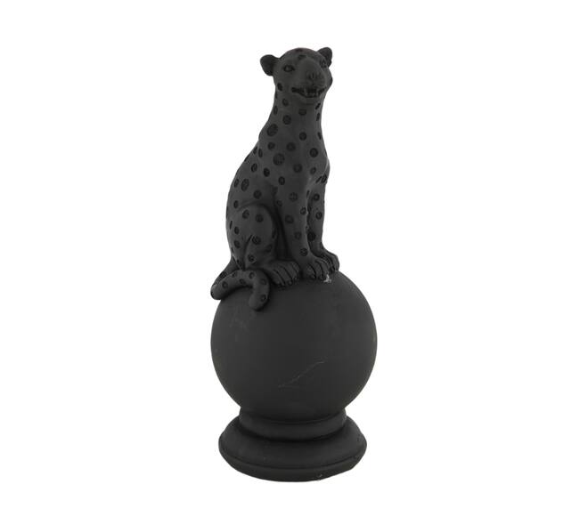 Figurine animal polyresin 8x8x21cm - Black