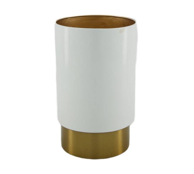 Vase metal 13.5x11.5x21cm