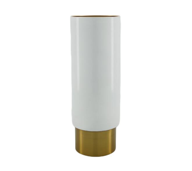Vase metal 11.5x9.5x31cm